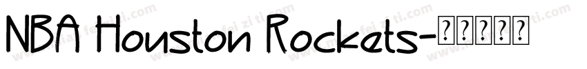 NBA Houston Rockets字体转换